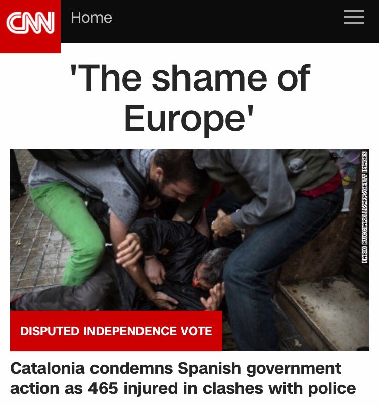 Rajoy: "Hemos sido un ejemplo para el mundo"
CNN: "La vergüenza de Europa"