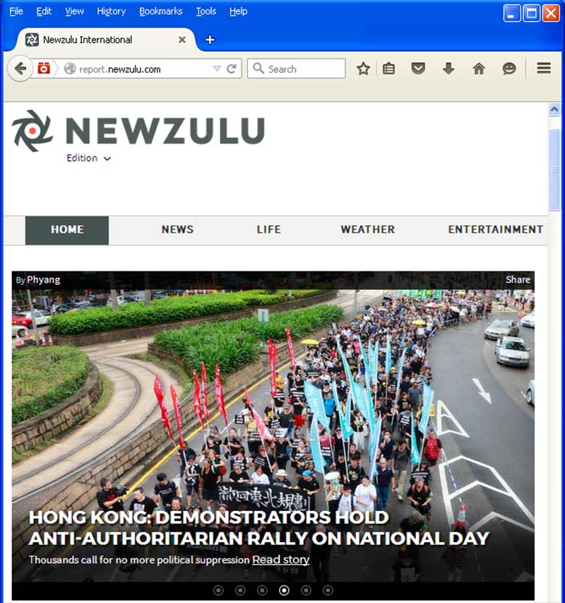 My News Report #Rally for #Democracy on #NationalDay in #HongKong on #FrontPage @Newzulu
photo.phyang.org/photo_daily.htm @hu_jia @aiww @HongKongFP