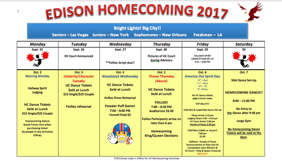 HOMECOMING SPIRIT WEEK IS HERE! #eaglepride #hocoweek @EHS_hypesquad