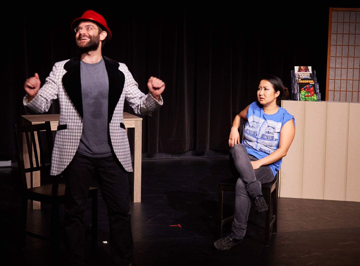 madgingerbread's tweet photo. One more time! #NotAllFedoras 9PM for #IMPACTfest17 @Harry_Houdini @impact17theatre @EmilySchooley #actorslife #comedy https://t.co/gOYQclePP4