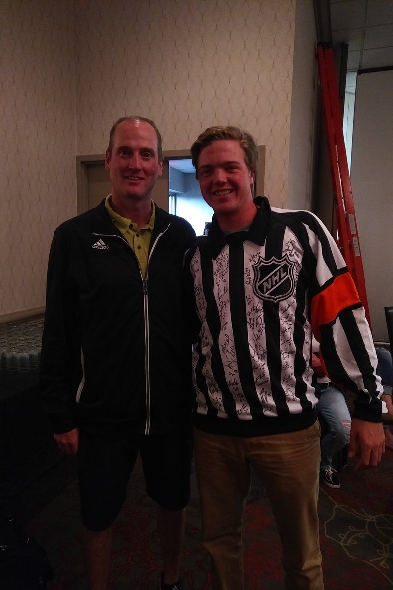 tyblakesmom's tweet photo. Congrats to a former #bbronco on receiving the Most Promising Referee Award today from Kevin Pollock. #inwoodlooksgreat https://t.co/hPrbtYWb4J