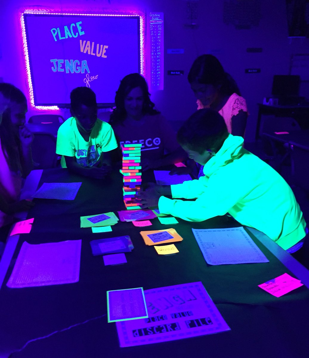 Smittys_Girl's tweet image. Who says math can&apos;t be fun?? Welcome to Mrs. Smith&apos;s class! #glowmath #setthestagetoengage