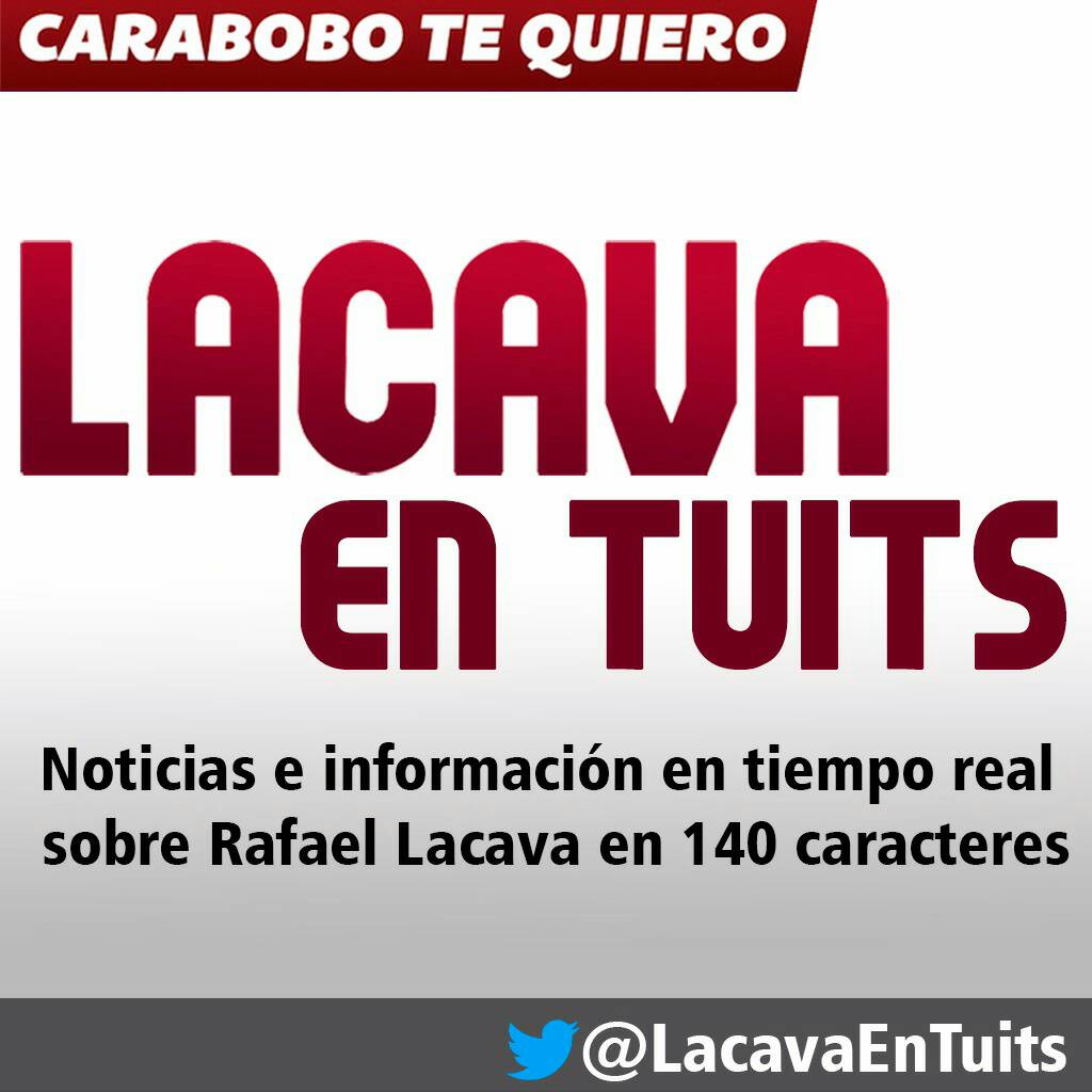 #01Oct El candidato a la gobernación de Carabobo tiene nueva cuenta oficial <a href="/LacavaEnTuits/">Lacava En Tuits</a> Síguelo tú también