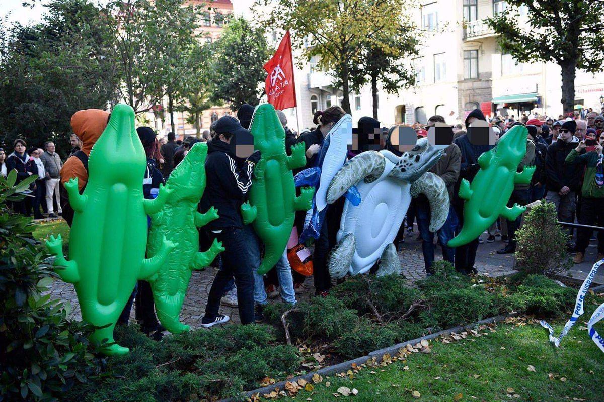 Tusen tack till alla som hängde med oss i går och såg till att dra sitt strå till stacken för att stoppa nassarna. ¡No pasaran! 🐊🐊🐊