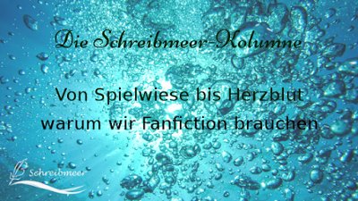Schreibmeer's tweet photo. Unser Themenmonat beginnt wie immer mit der Kolumne.

“Von Spielwiese bis Herzblut – warum wir Fanfiction brauchen“
https://t.co/7cfApQbjgA https://t.co/q55NyHmqSW