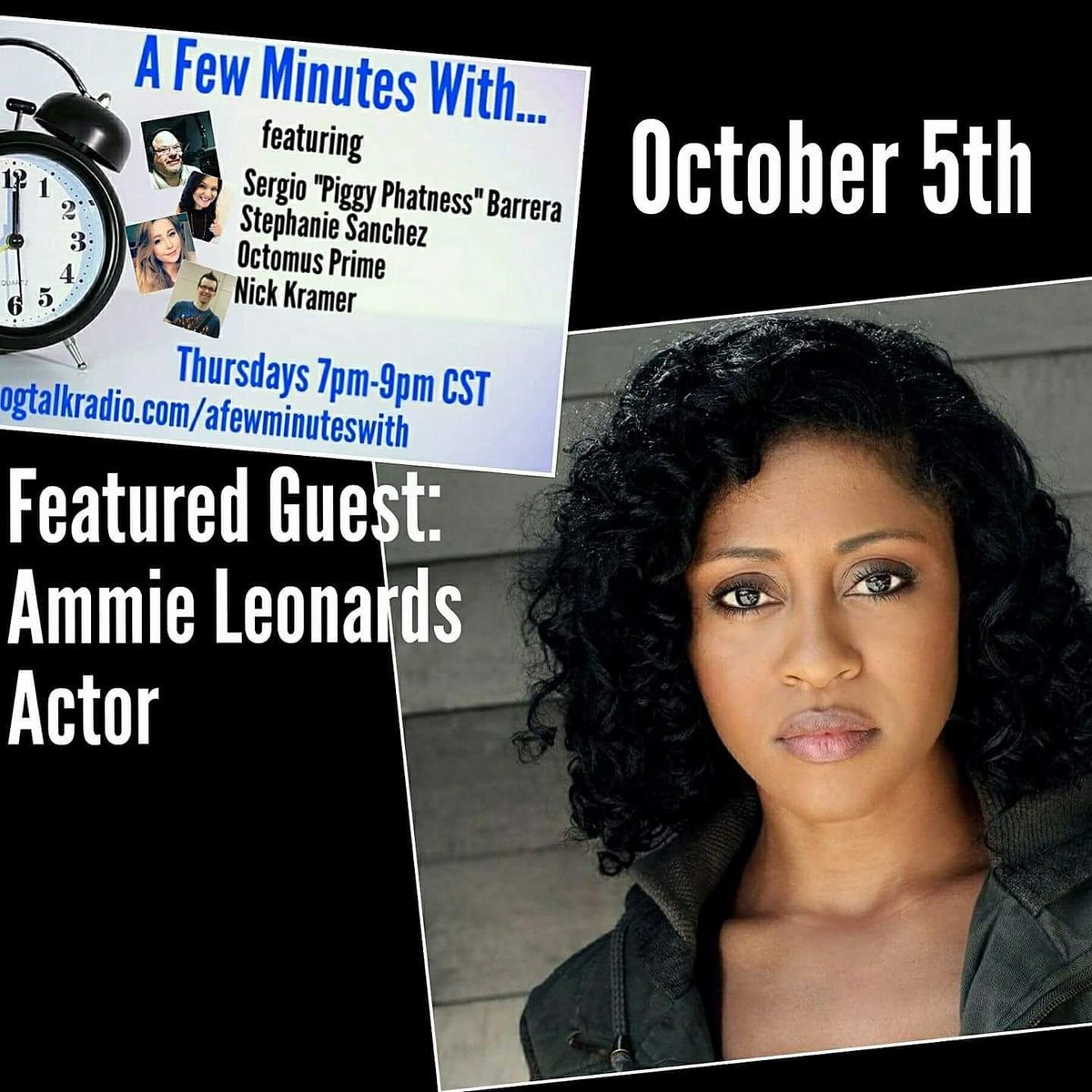 AmmieLeonards's tweet photo. @actinginatlanta I'm so honored to have this opportunity!! Tune in everyone!
XOXO
#actorsgrind #celebrity #afewminuteswith #postcastlife https://t.co/grlIhWjFPa