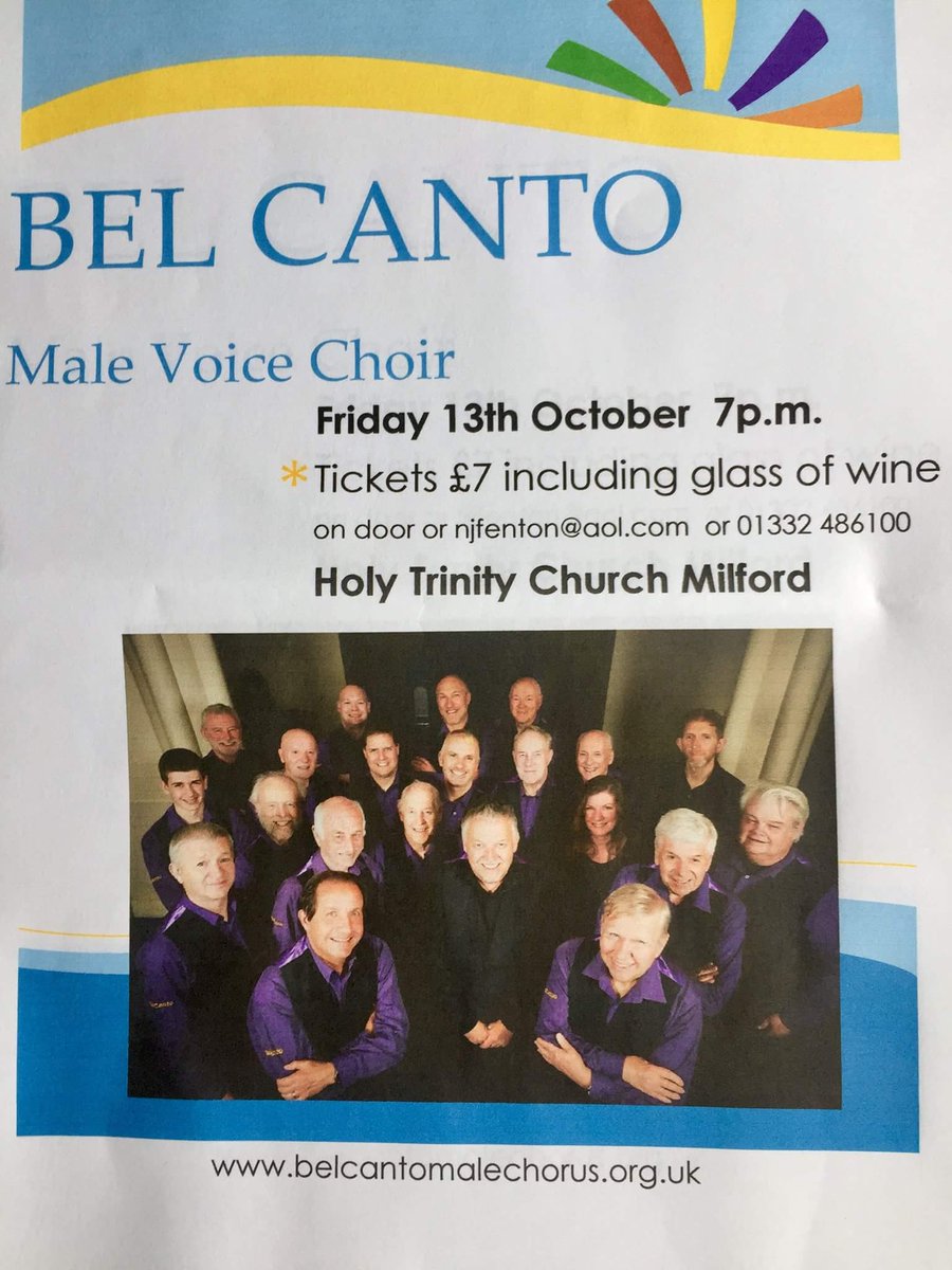 A local concert on Friday 13th October at Milford Church. All welcome, we are trying to maintain the church at the heart of the community