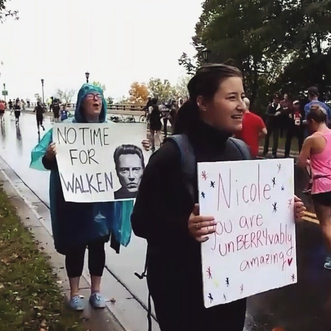 br3larson's tweet photo. If anyone deserves to be cheered on today, it's those who ran all 26.2 miles #notimeforwalken #tcmarathon https://t.co/HGaepprFD4