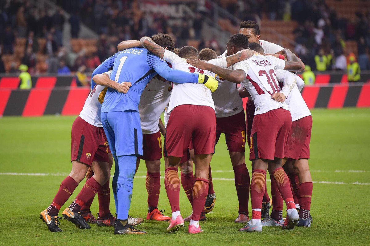 Importantissima vittoria a San Siro! Grandi ragazzi ! ⚽️💛❤️ #MilanRoma #cleansheet #AB1 #daje <a href="/OfficialASRoma/">AS Roma</a>