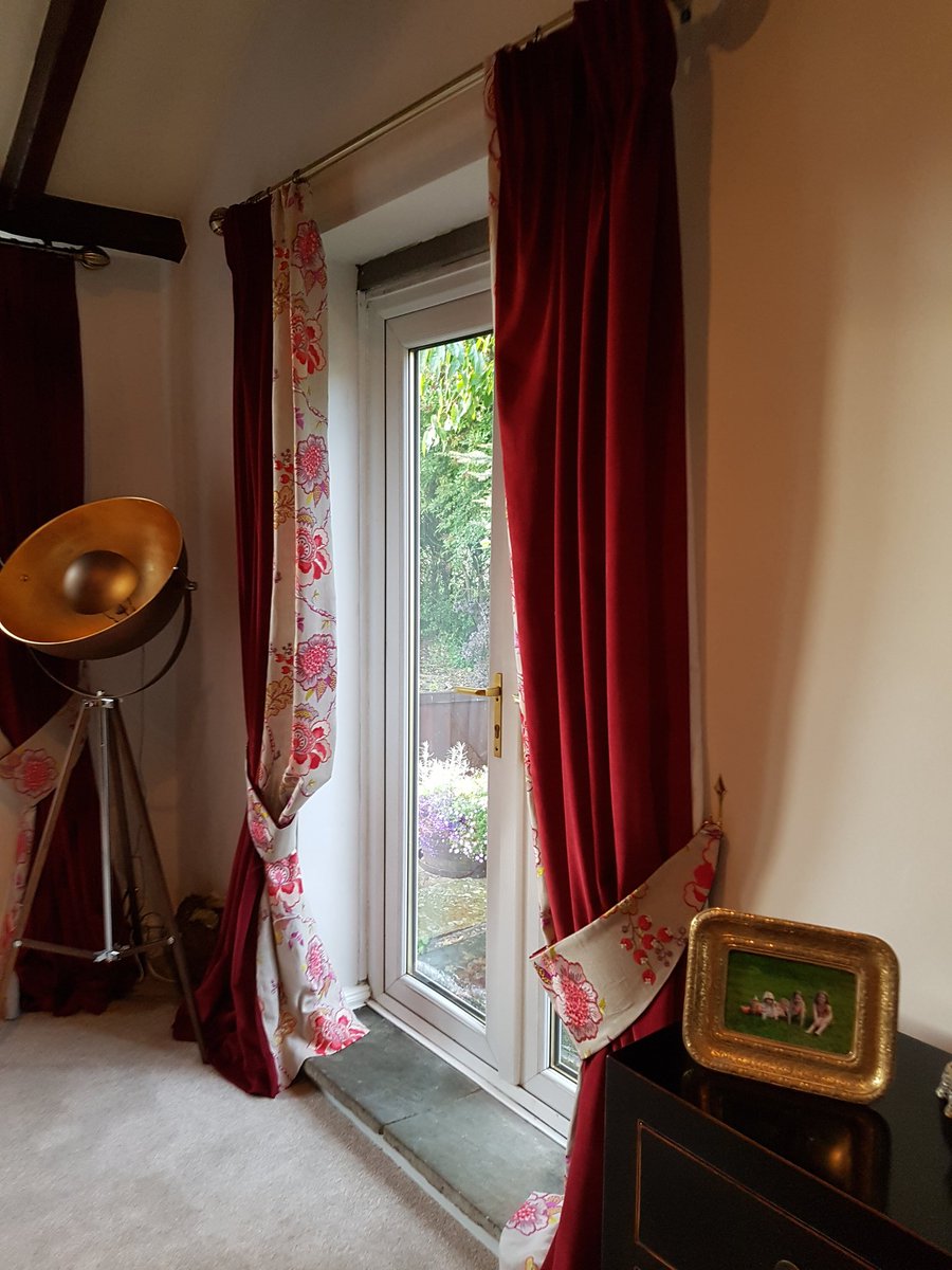 AsquithInterior's tweet photo. Loved doing these beautiful velvet curtains with hand embroidered fabric leading edge. Challenge but worth it!#warwickfabrics#luxurycurtains https://t.co/CxTBkdOXEn