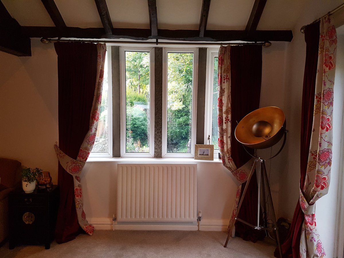 AsquithInterior's tweet photo. Loved doing these beautiful velvet curtains with hand embroidered fabric leading edge. Challenge but worth it!#warwickfabrics#luxurycurtains https://t.co/CxTBkdOXEn
