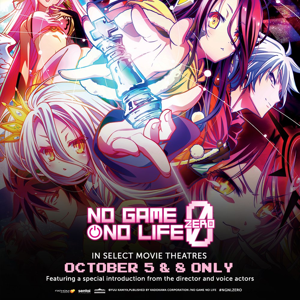 Right Stuf Anime on X: No Game No lIfe on your brain? A new movie is  hitting theaters on October 5th and 8th! Plus this awesome flash sale!    / X