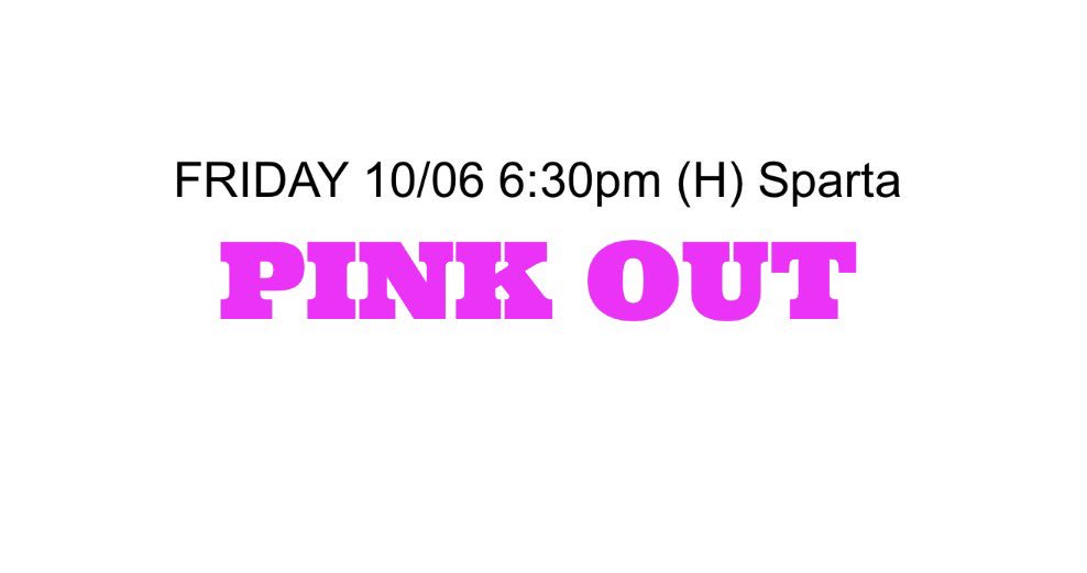CHANGE OF PLANS! This week will be a pink out in support of breast cancer awareness month 💓💗💞