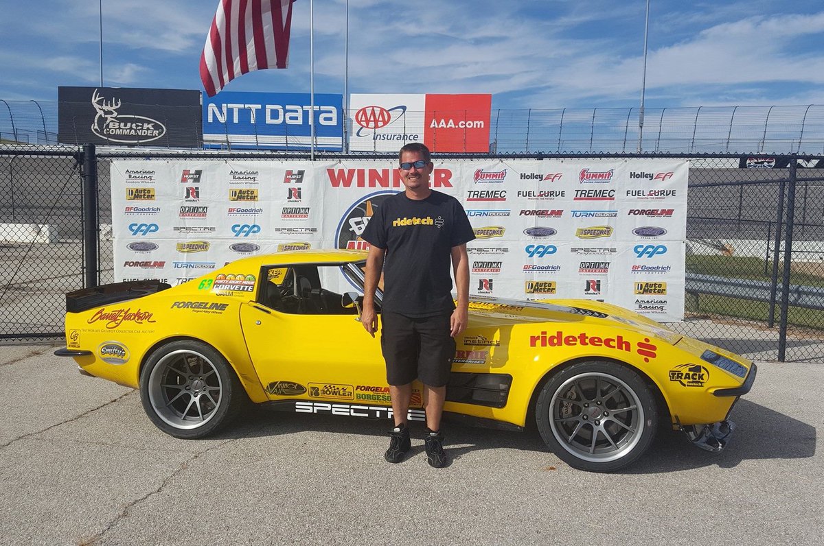 Congrats to Chris Smith for winning the Pro Class in the #protouring #48HourCorvette on #Forgeline #GA3C at @goodguys #LoneStarNationals!