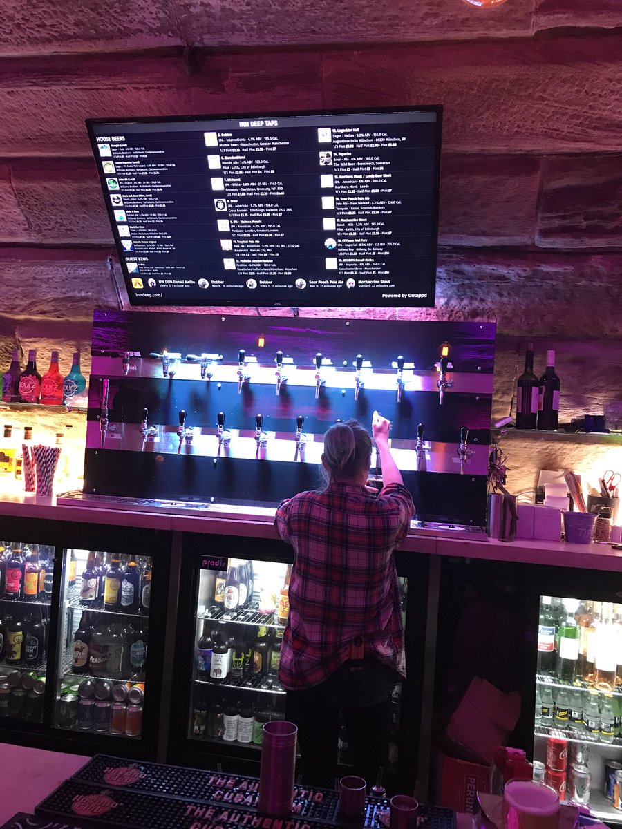 barrie_maxine's tweet photo. Looking Good @InnDeepBar #newlookingbar #lookinggd @Williamsbrewery @ChrisRWill #wowzer ☝️👍💜 https://t.co/YNOcYDk9i5