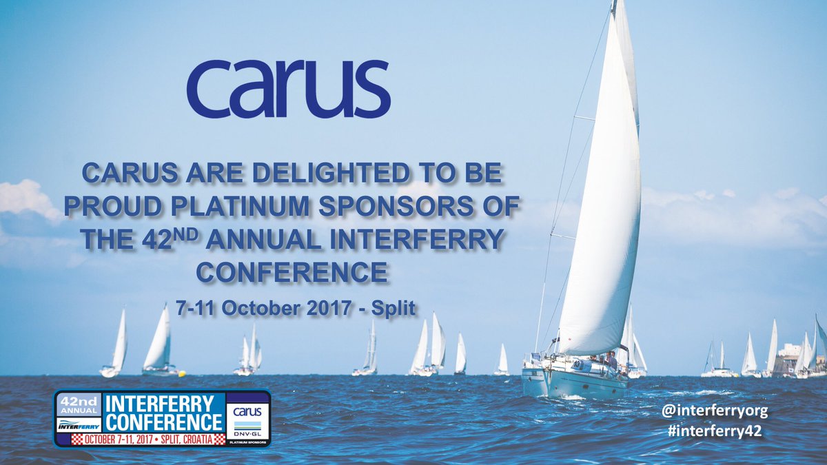carusferry's tweet photo. .@InterferryOrg #interferry42 just 7 days to go. Carus team look forward to seeing our industry friends and colleagues. See you there... https://t.co/2rdUicv7aK