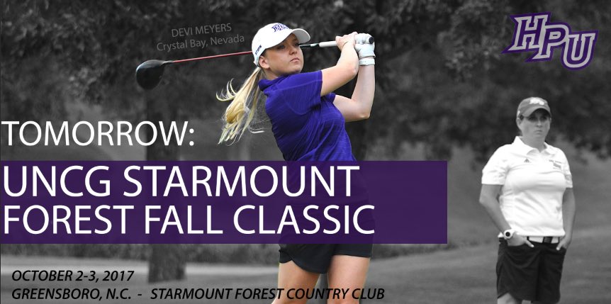 HPUWomensGolf's tweet photo. GO TIME // Follow along or come out tomorrow! 🐤🐤🐤
⛳️: Starmount Fall Classic Rd. 1 & 2
📊: https://t.co/OtBE0Xod3Y
🕣: 8:45AM
#80OUT https://t.co/JQxPYgGBs2