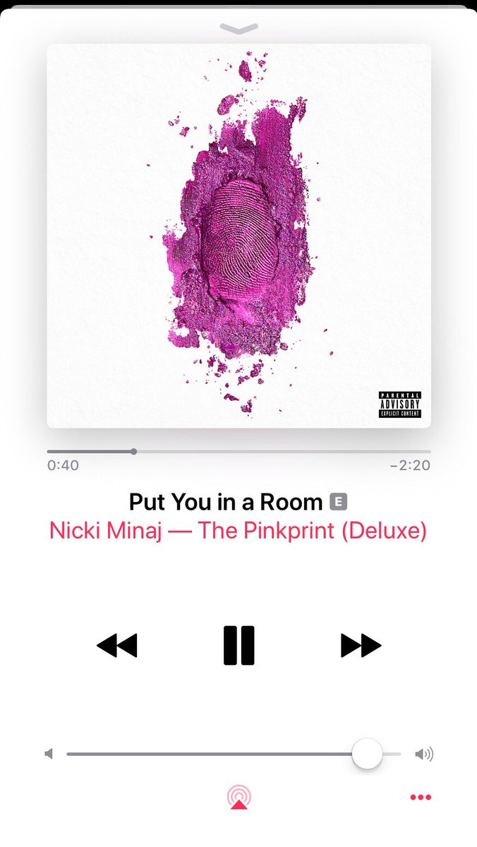 pumpitcharlie's tweet photo. Now Playing MASTERPIECES π₯π₯π₯ #PutYouInARoom π₯ #Wamables #CatchMe #GirlsFallLikeDominoes π₯ππβ€οΈπππ¦π¦ #ThePinkprint π #PinkFriday π @NICKIMINAJ https://t.co/MasXUCMAzP