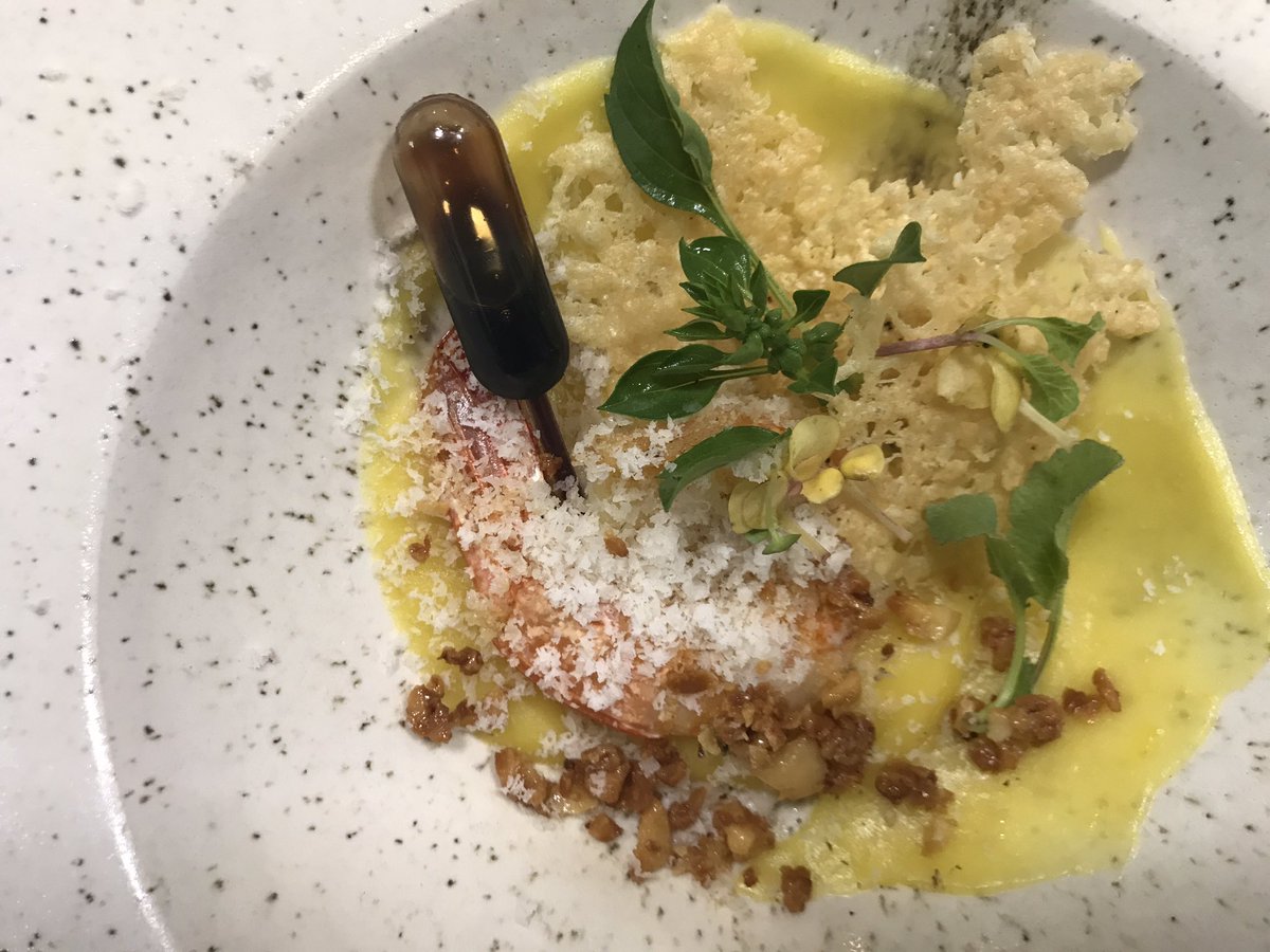 <a href="/MCProEdney/">Edney Moreira</a> camarão/castanha do Pará/mel de jatai e balsamico #cozinharestanaalma