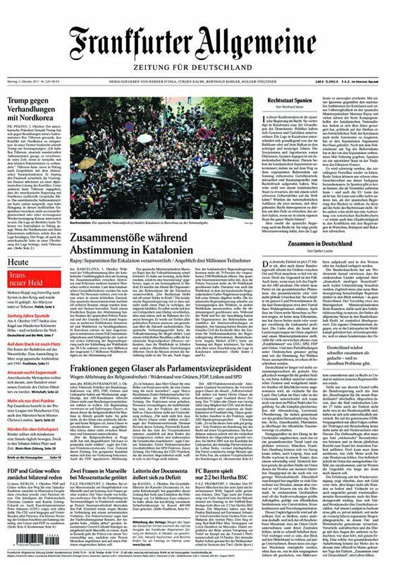 sergipitarch's tweet photo. Si Rajoy no quería internacionalizar el problema catalán que cambie de asesores. La brutalidad policial en el 1-O, portada en media UE https://t.co/JfuAvTZALZ