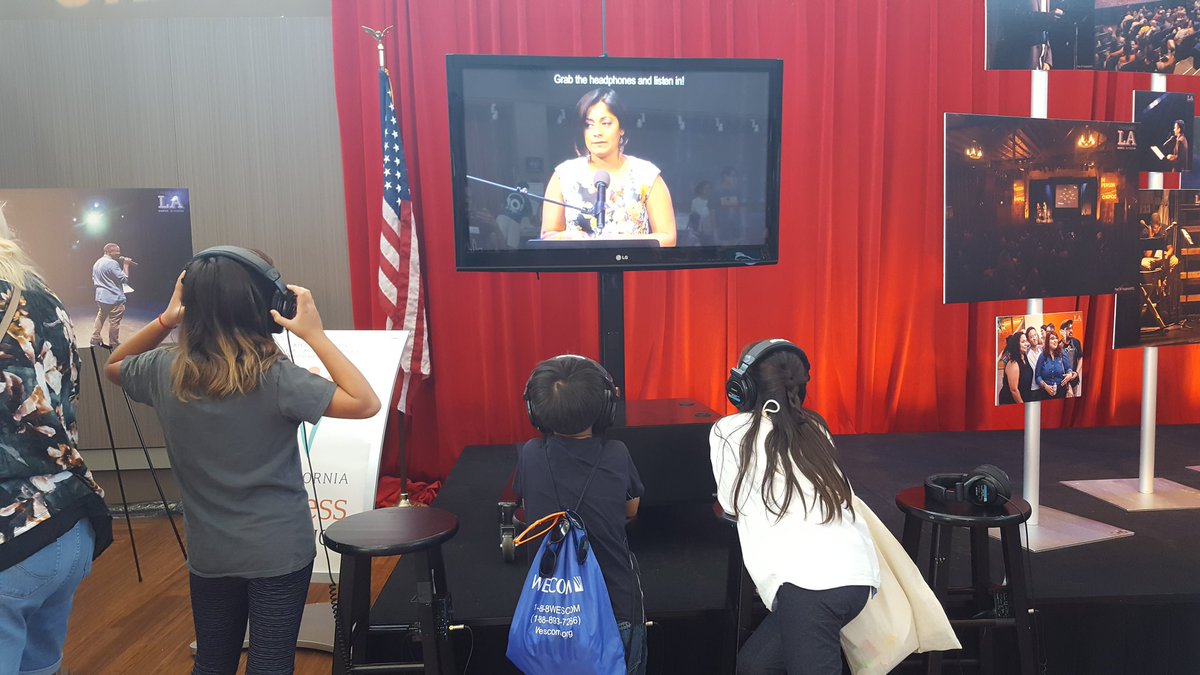 KPCCInPerson's tweet photo. You can come watch stories from #UnheardLA and share your own today! #kpccopenhouse #kpcclove https://t.co/ztnooIR5qc