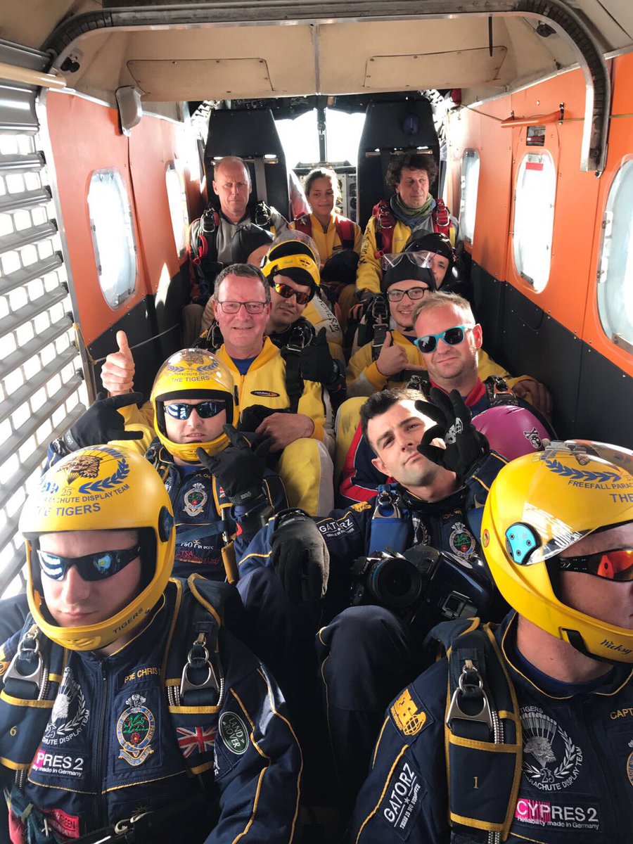 The Tigers Army Parachute display Team tweet media
