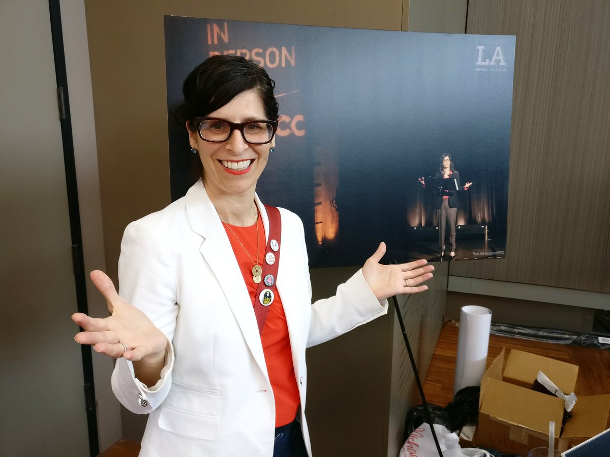 KPCCInPerson's tweet photo. .@hilaryhj in front of her #UnheardLA picture at #kpccopenhouse https://t.co/i7ugUDtyJQ