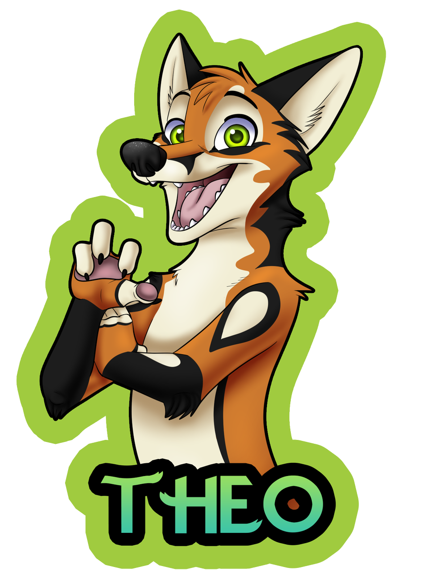 SirkusArt's tweet photo. I got carried away with Inktober this year, and ended up making a Zootopia style badge for @TheoTheFoxART I'm open for commissions of these! https://t.co/79GwNWQcWx