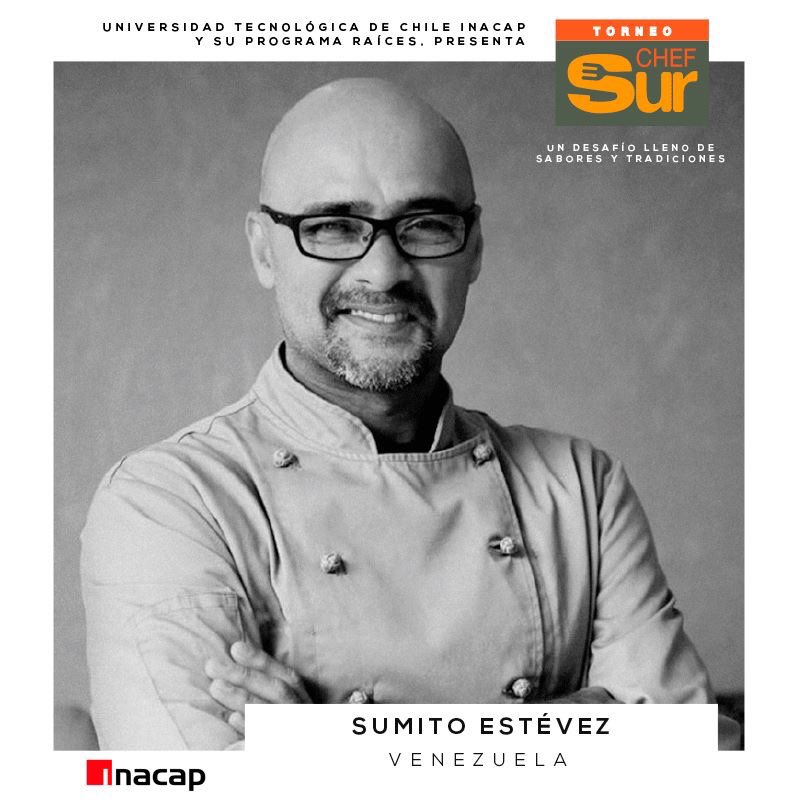 INACAP_CONCE's tweet photo. ¡Sumito Estévez también está en #ChefSur2017! 🇻🇪
No te pierdas el taller de "Cocina al vacío y nuevas técnicas"martes 3 a las 12:00 hrs https://t.co/yMAmPbF5Mm