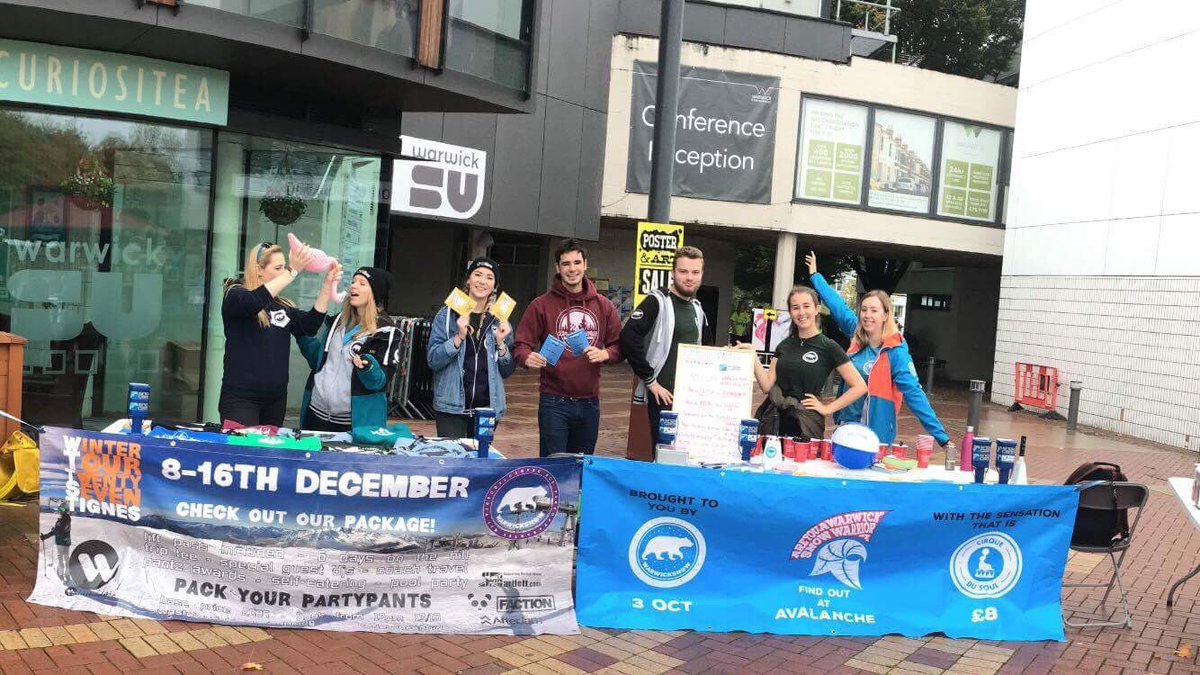 WarwickSnow's tweet photo. Enter our raffle to be in with chance of winning a host of amazing prizes ! We'll be on campus and at sports fair up until Avalanche ! https://t.co/mBvEs2Oqgy