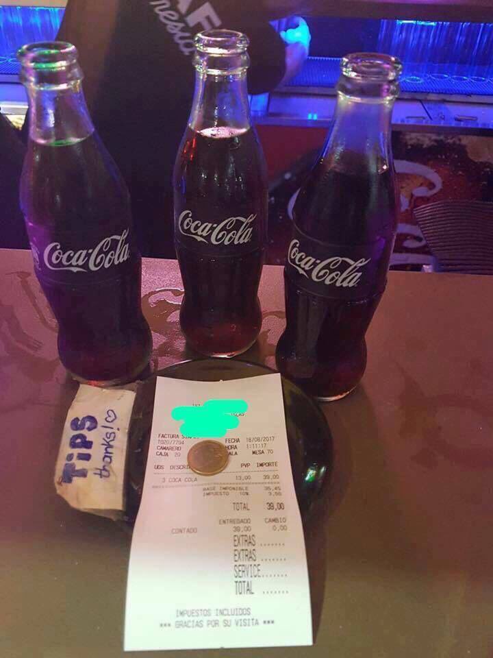 RealSnocker's tweet photo. Ibiza presents: 3 cokes for only β¬39. #nobutthanks I'll pass. π https://t.co/P2BOrNcEfQ