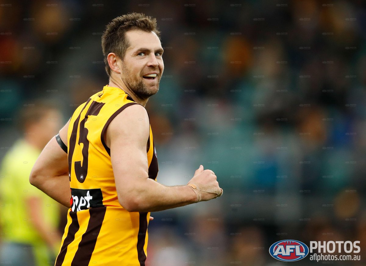AFL's tweet photo. Luke Hodge looks set to continue his playing career with the @brisbanelions for two years: https://t.co/T0q4ubbsLx https://t.co/kStWdy4WNc
