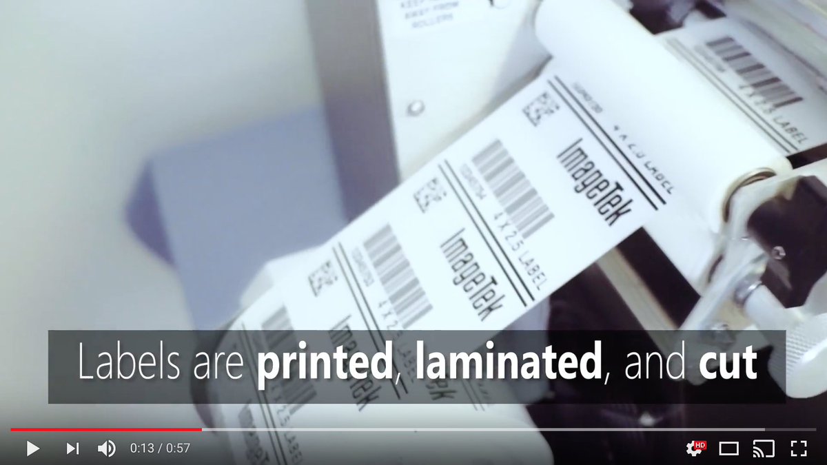ImageTekLabels's tweet image. Watch the P5 labeling system print, laminate and cut industrial labels! #Packaging #Labels ow.ly/tRhg30fyOcA