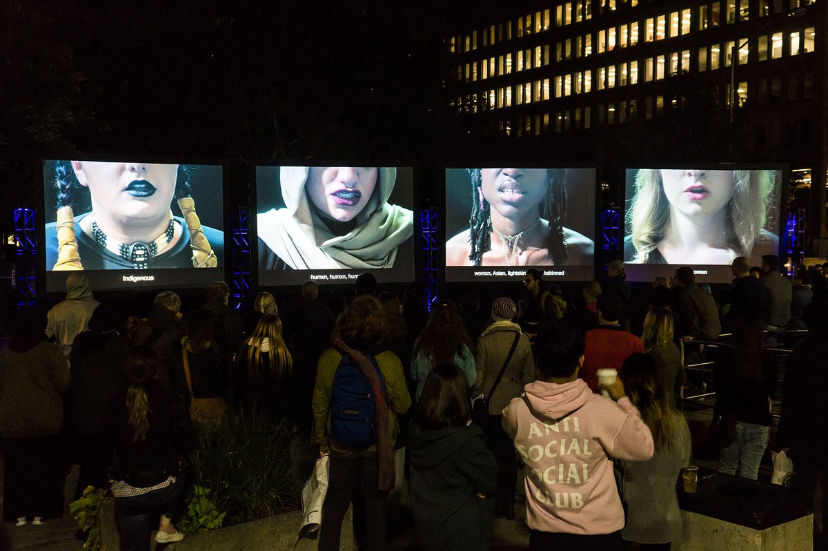 "Listening to the chorus" at Ontario Police Memorial Park - installation by <a href="/MCOcreate/">Madeleine Co.</a>. #nbTO17 #GleanerNews (7/15)