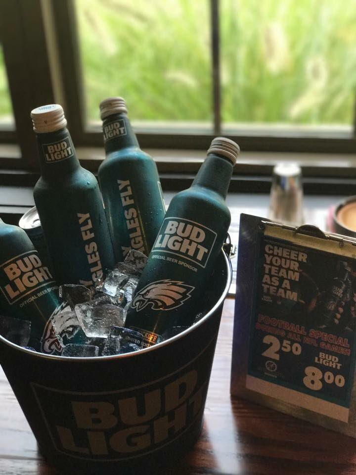 WaterWheelTav's tweet photo. Way to go @Eagles! Enjoy a @budlight at #WaterWheelTavern -waterwheeltavern.com https://t.co/PzGwESD8SA