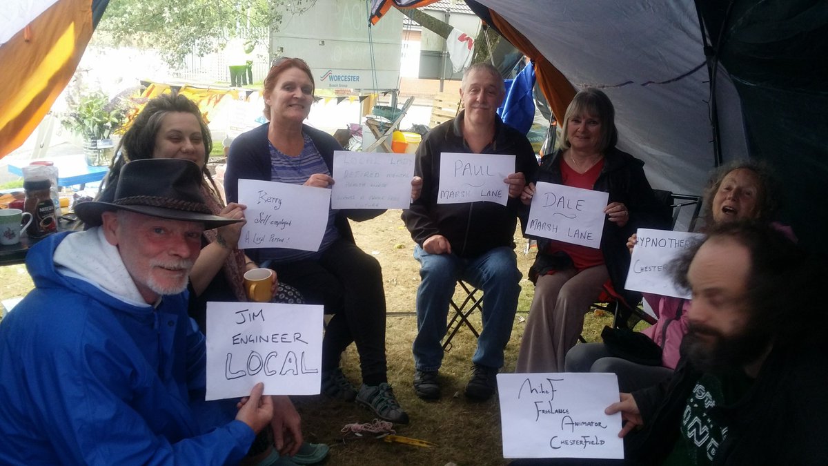 RoguesGalleryFF's tweet photo. Danesmore Camp Chesterfield 
#Frackfreecommunity #wesaidno #nofrackingway #frackoff #westandwithstandingrock #waterislife https://t.co/gaNFdPmoIX