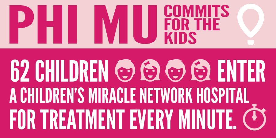 PhiMuFraternity's tweet photo. Tomorrow is the day! Stay tuned for how you can #commitforthekids with Phi Mu in support of @CMNHospitals on #ChildHealthDay https://t.co/h8yXRECtT9