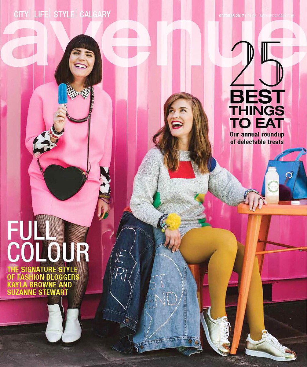 AvenueMagazine's tweet photo. We're tickled pink about our Oct issue! Read about the 25 best things to eat, the colourful style of The Neat Blog co-founders and more. https://t.co/Y5IMTvQc0x