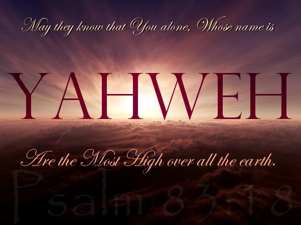 Bethesd44565525's tweet photo. And let them know You; that Your Name is YAHWEH, and all life comes from You, the Most High over all the earth!!! HalleluYAH!
Psalm 83:18 https://t.co/5l2NSqMe2v