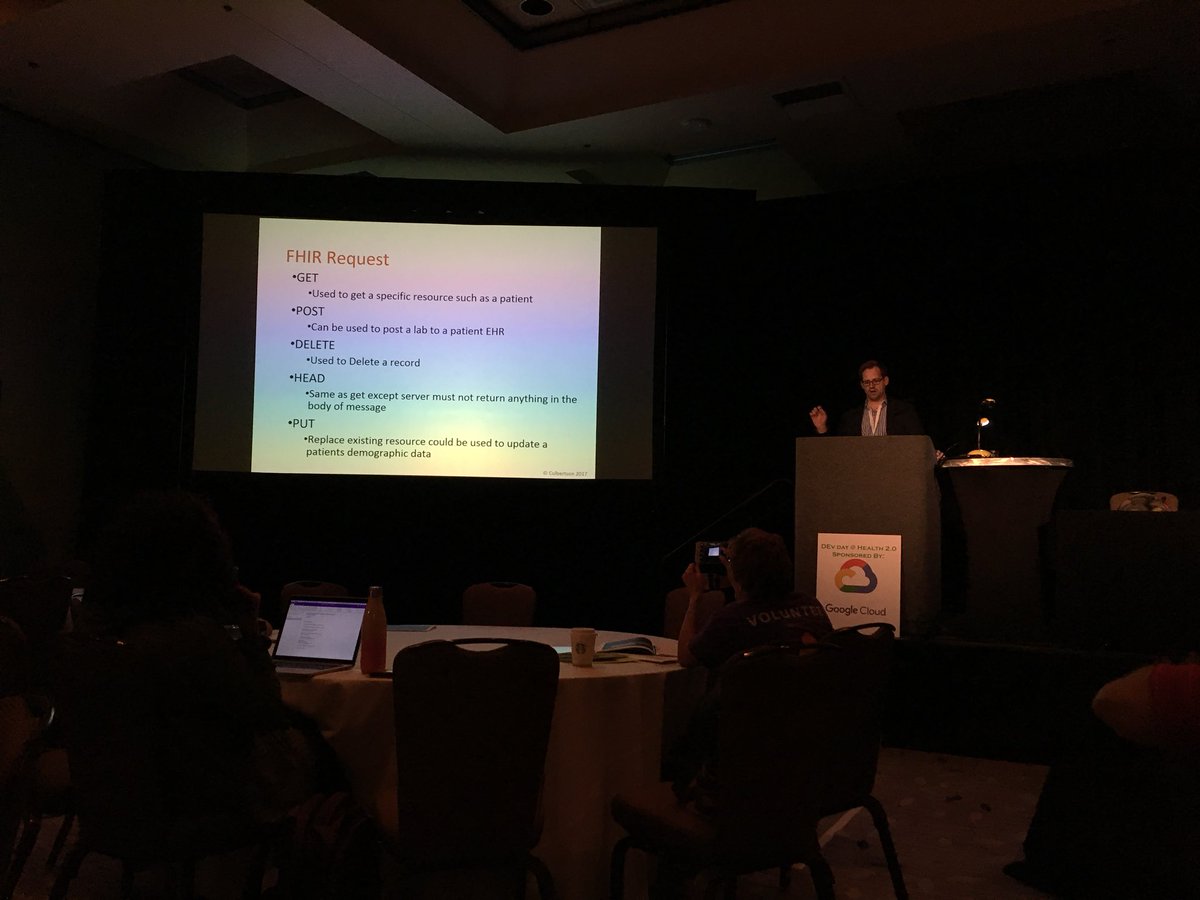 ekivemark's tweet photo. #fhir APIs by @adamculby #h20devday https://t.co/jTtknFEnuo