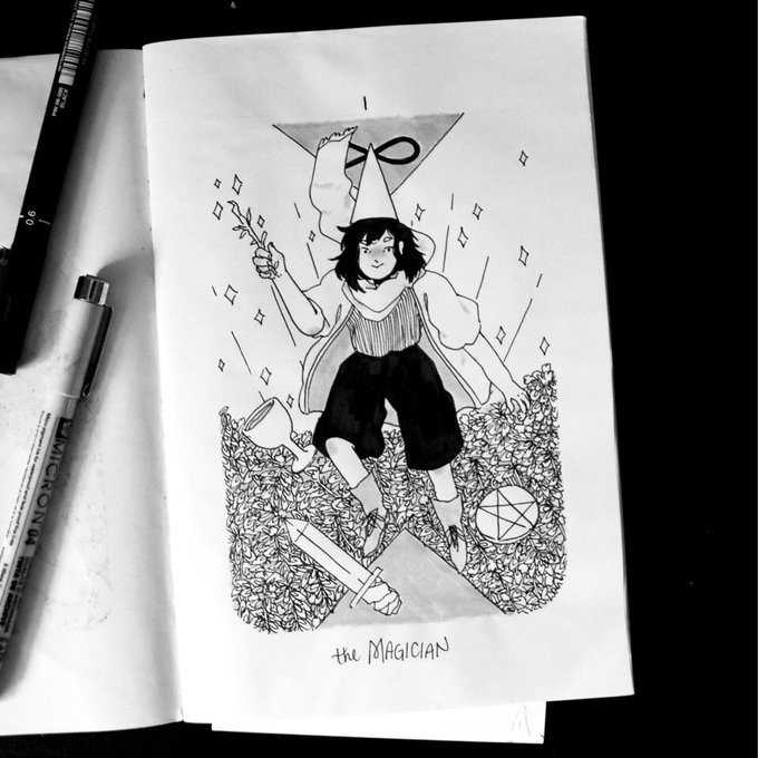day 2 - the magician #inktober #inktober2017 #taroctober 