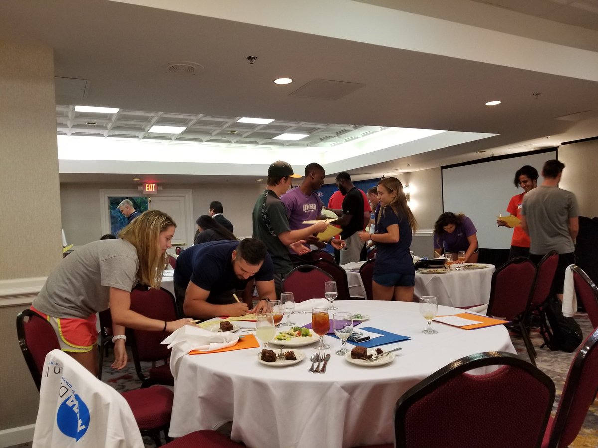 ASC_sports's tweet photo. ASC icebreaker bingo at the annual SAAC leadership meetings #WhyD3 https://t.co/96SvCNIDFs