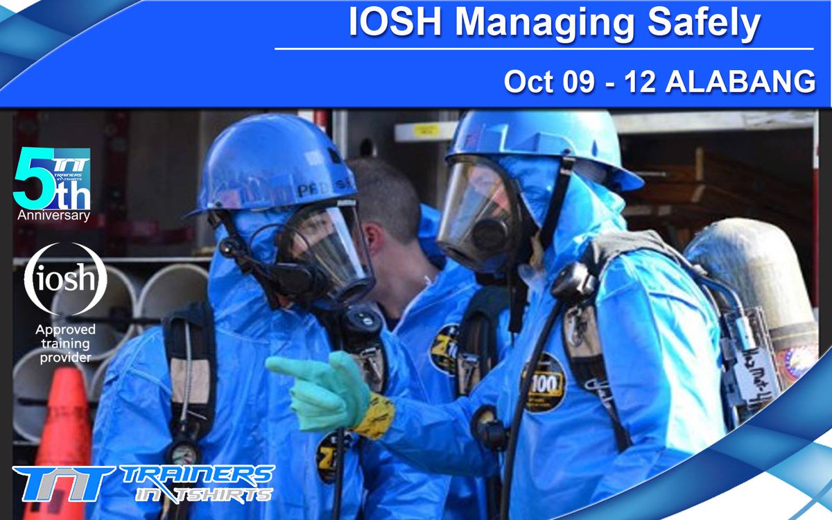Trainovate's tweet photo. 3 SLOTS LEFT REGISTER NOW!
Join our IOSH Managing Safely on OCTOBER 09 to 12 
Email:customercare@trainersintshirts.com
09954445059 (Nicole) https://t.co/bNn6k996TS