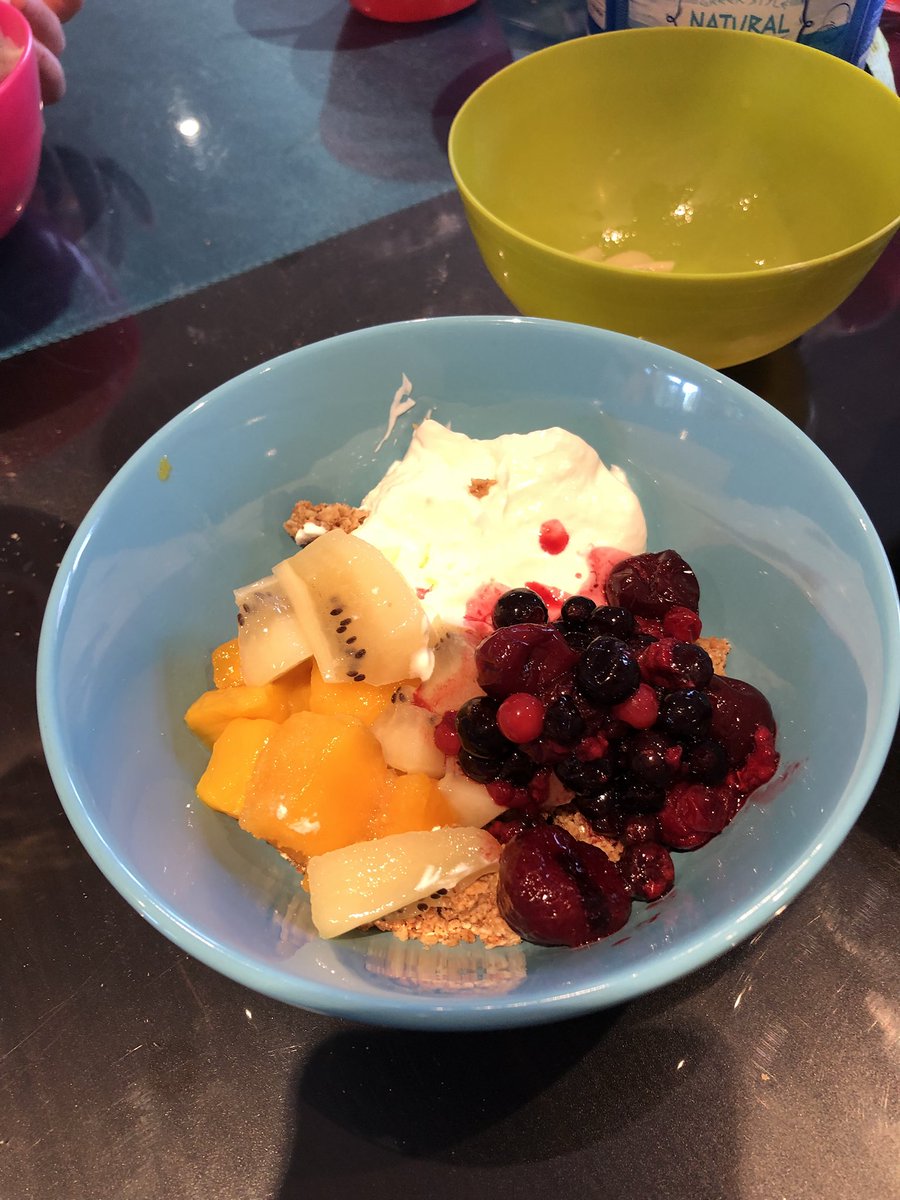 <a href="/KLSPE/">KLS PE Department</a> Mr Luffman starts KLS #healthyeatingfortnight with granola, fruit and Greek yoghurt.