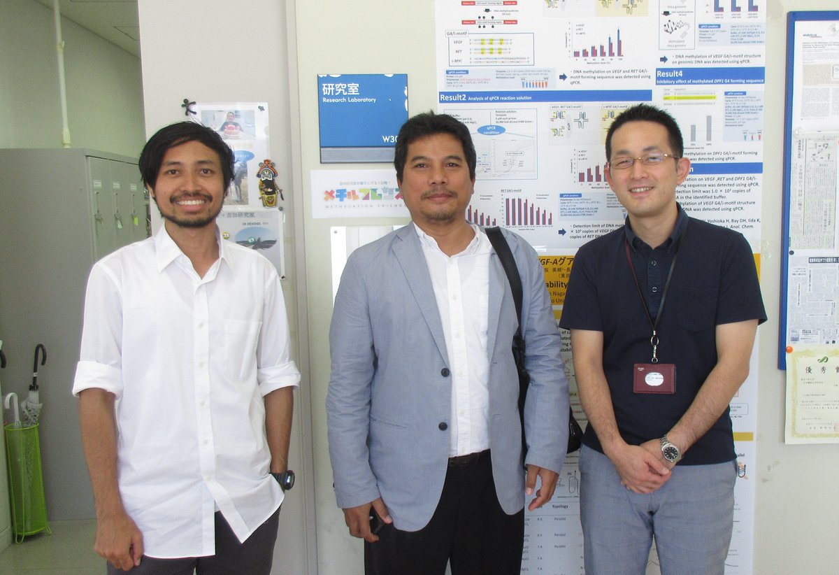 bs_tut's tweet photo. 9/29にインドネシアSumbawa University of Technology(UTS)の理事長（前学長）のArief Budi Witarto博士が軽部・吉田研を訪問されました。UTSとは2016年2月に学術交流協定を締結し、留学生の受け入れなどを行っております。 https://t.co/4vwlrhtY8q