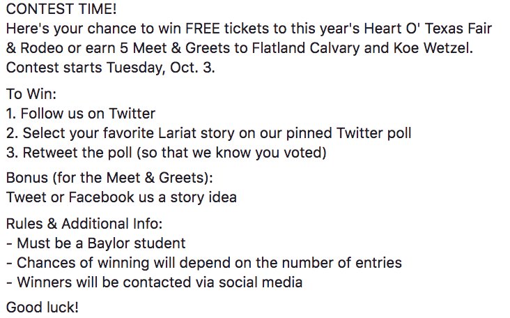 CONTEST TIME! Want free tickets to the <a href="/HeartOTexasFair/">Heart O' Texas Fair & Rodeo</a> and Rodeo? Check out our image to see how. Contest starts tomorrow.