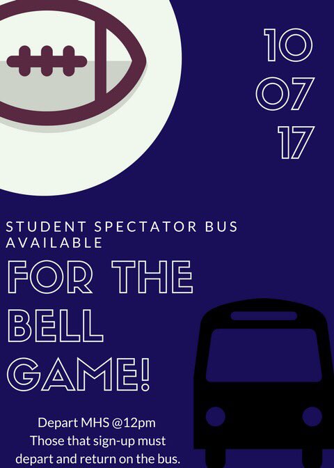 Sign-up form is in morning announcements! Let's show Port what Middletown Pride looks like!! 🔔💙🏈 #keepthebell #all4years