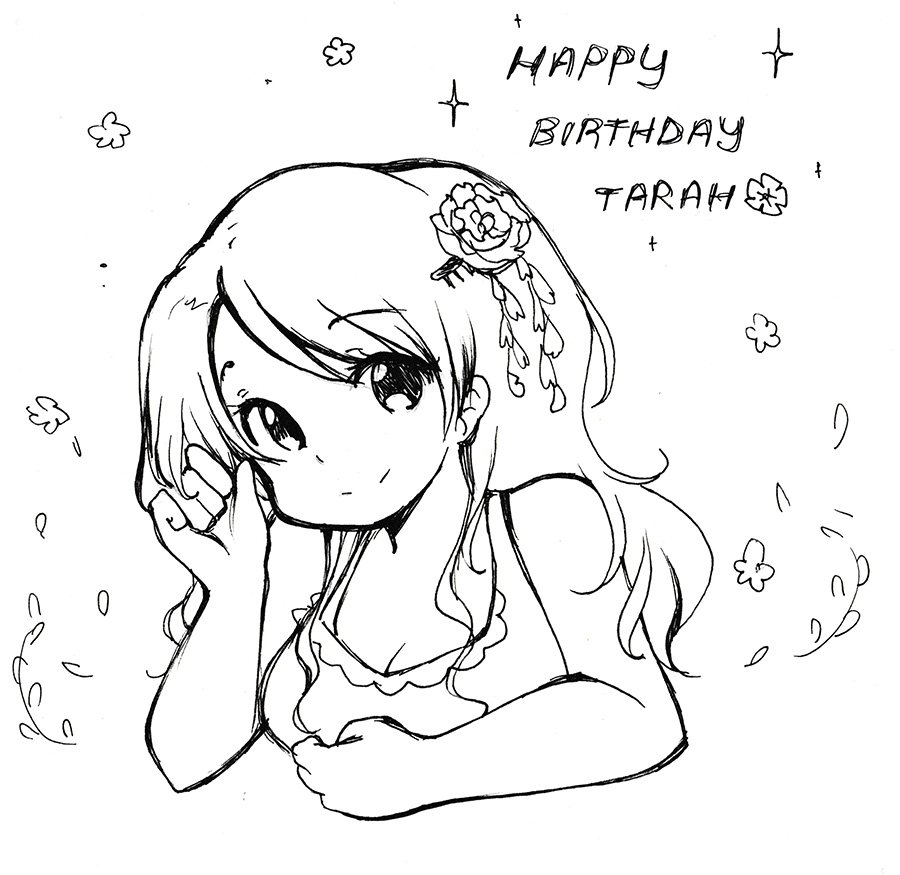 I'm going to do my best with #inktober2017 this month. First I guess is a bday doodle of Fern for @tarahm XD
