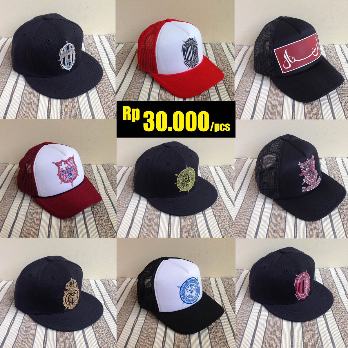 SALE SISA JAKCLOTH Kaos/T-Shirt cuma 35 ribu! Topi Snapback/Trucker Hat cuma 30 ribu!
WA 087888654040 #jakcloth #soccerbandit #distro