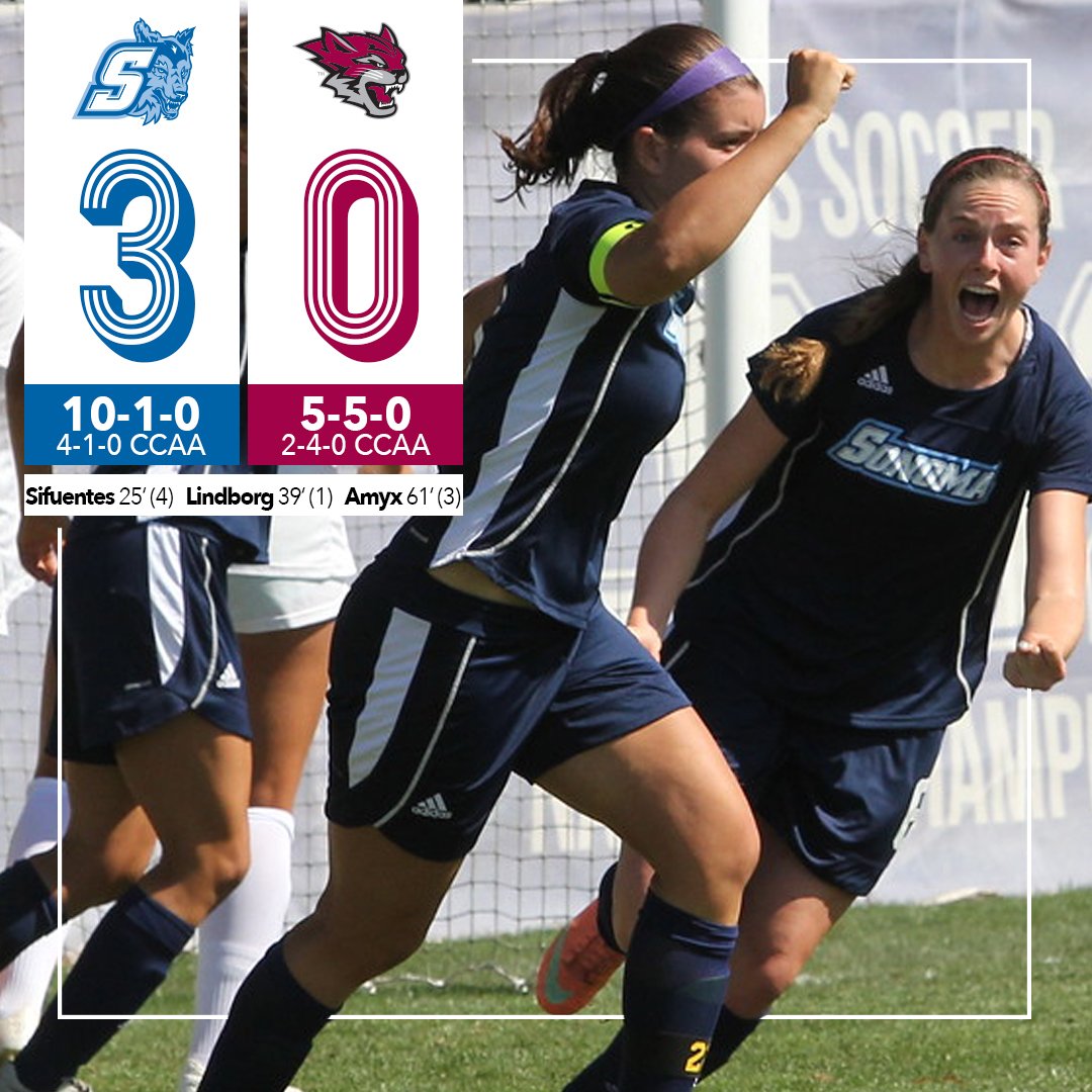 SonomaSeawolves's tweet photo. The @SSUWSoccer team is 6-0-1 in their last 7 games against Chico.  #NomaNation https://t.co/OcekPOp75D